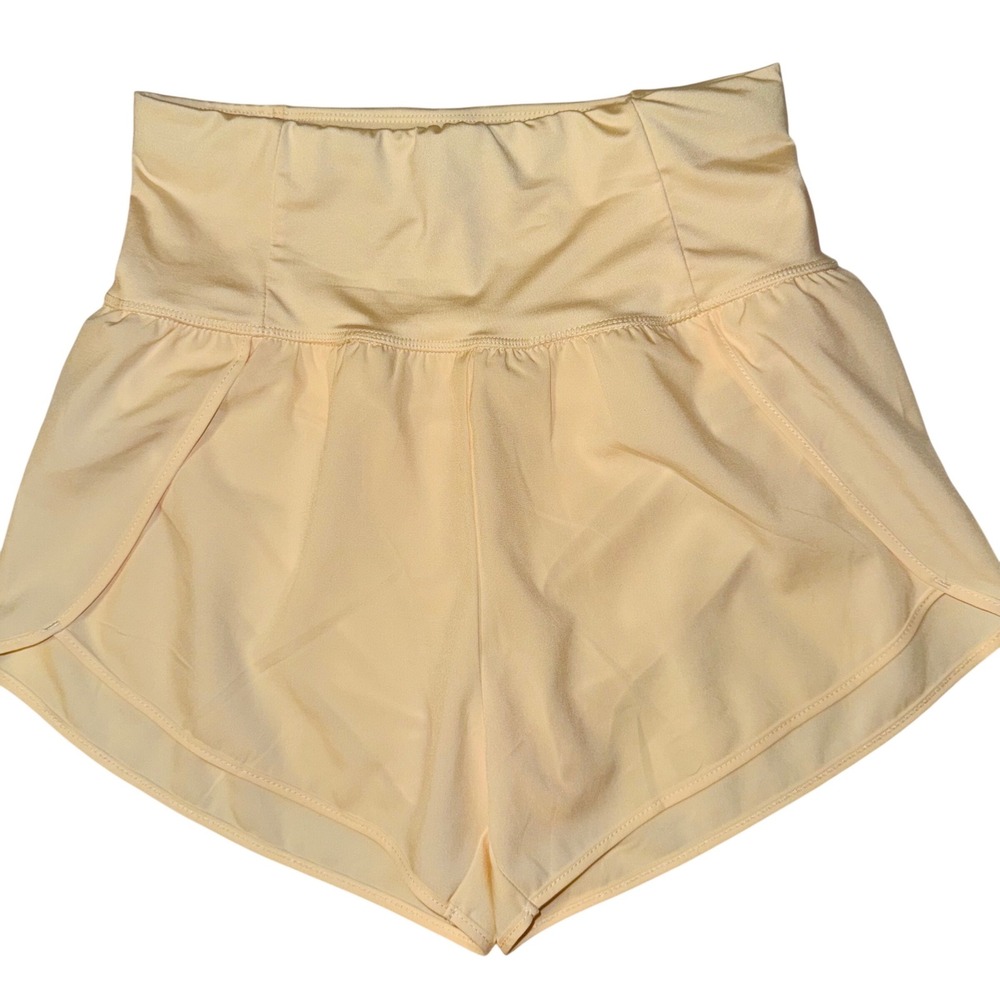 Love Tree Womens Peach Athletic Shorts With Inner Brief Liner Size Small NEW